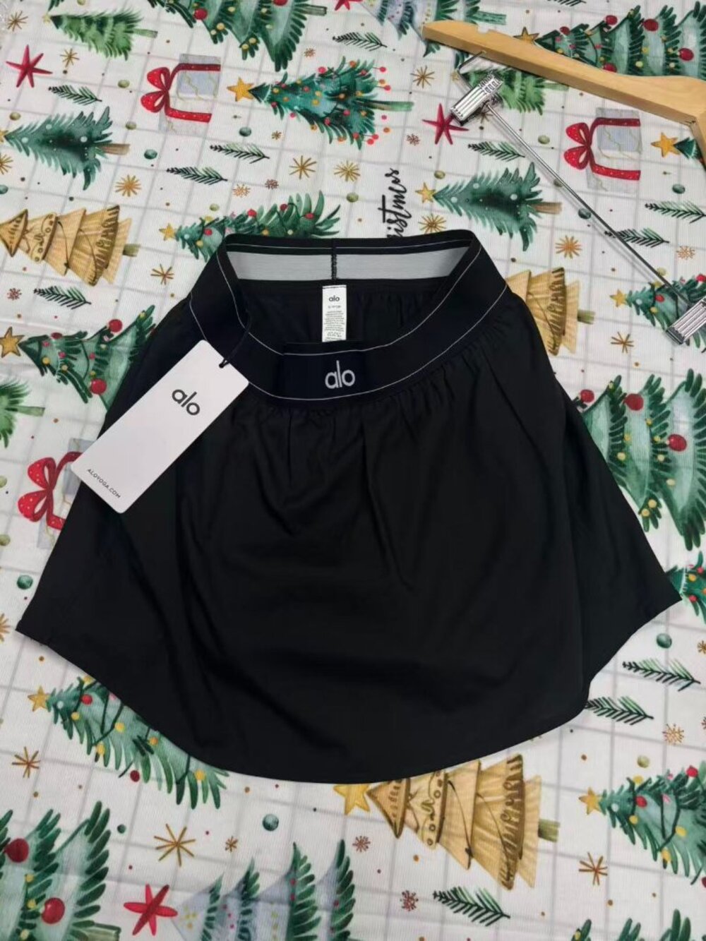 🏷️ALO Yoga Match Point Tennis Skirt Black (Sizes S/M/L)High-Waisted Design - Picture 5 of 5